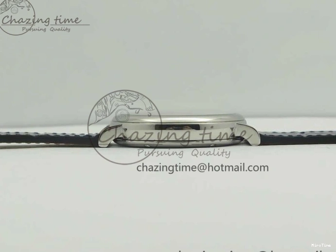 MIROTIME 0102 Portofino IW458101 SS MK 1:1 Best Edition Blue Dial On Blue Leather Strap MIYOTA MoistureWicking 7168